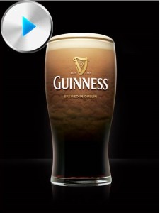 Guinness with Play Button